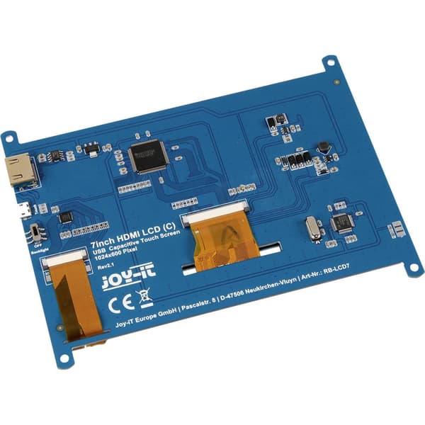 Joy-it RB-LCD7.2 Touchscreen-modul 17.8 cm (7 tum) 1024 x 600 Pixel Passar till: Raspberry Pi®