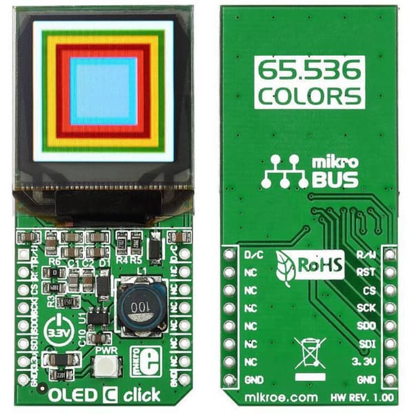 MikroElektronika OLED C click mikroBUS™ Displaymodul 2.8 cm (1.1 tum)