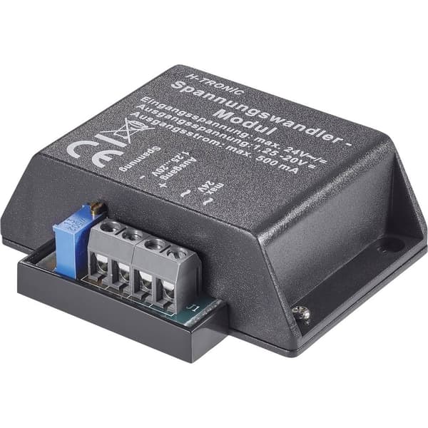 H-Tronic Spänningsomvandlare Komponent Ingångsspänning (område): 4, 4 - 24, 24 V/DC, V/AC Utspänning (intervall): 1.2 -