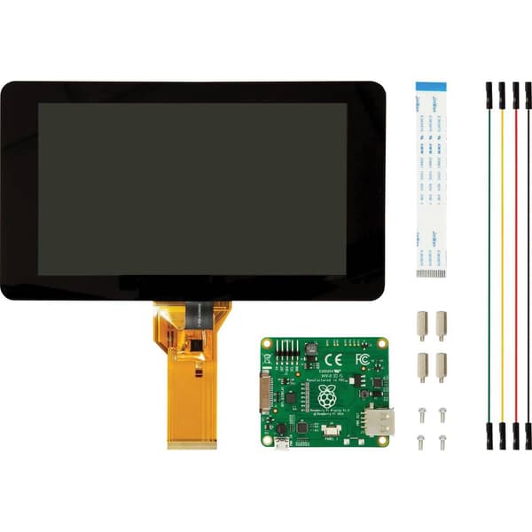 Raspberry Pi® Touch Display Displaymodul 17.8 cm (7 tum) 800 x 480 Pixel Passar till: Raspberry Pi®