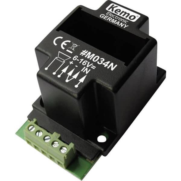 Kemo M034N Mono-förstärkare Komponent 6 V/DC, 9 V/DC, 12 V/DC, 16 V/DC 40 W 4 Ω