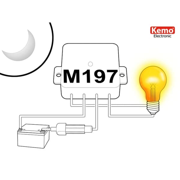 Kemo M197 Skymningsrelä Komponent 12 V/DC, 24 V/DC
