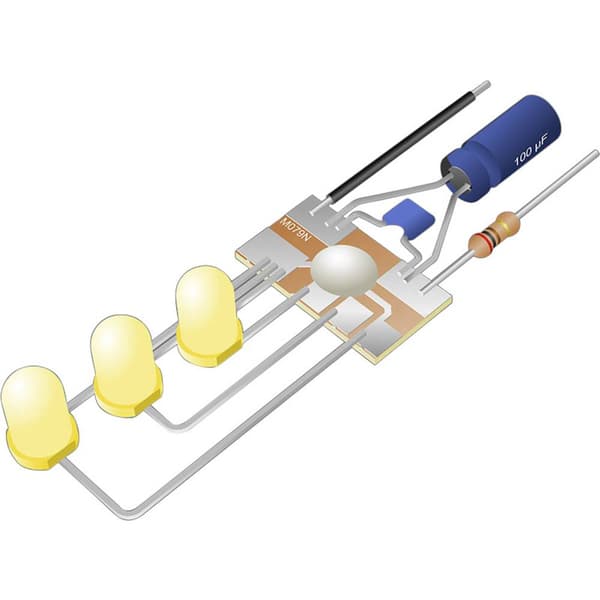 Kemo M079N Chaselight byggsats Utförande: Byggsats 3 V/DC, 6 V/DC