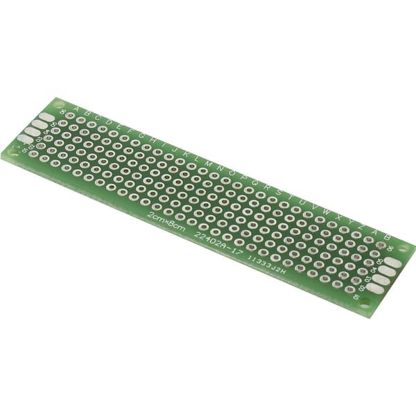 TRU COMPONENTS PCB2-3070 Experimentkort Epoxi (L x B) 70 mm x 30 mm 35 µm Rastermått 2.54 mm Innehåll 1 st