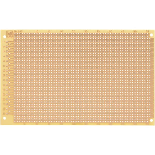 Rademacher WR-Typ 915 Experimentkort Laminerat papper (L x B) 160 mm x 100 mm 35 µm Rastermått 2.54 mm Innehåll 1 st