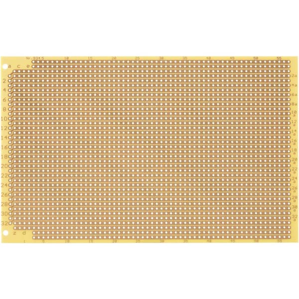 Rademacher WR-Typ 934 Experimentkort Laminerat papper (L x B) 160 mm x 100 mm 35 µm Rastermått 2.54 mm Innehåll 1 st