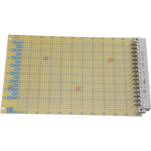 Rademacher WR-Typ 935 Experimentkort Laminerat papper (L x B) 160 mm x 100 mm 35 µm Rastermått 2.54 mm Innehåll 1 st