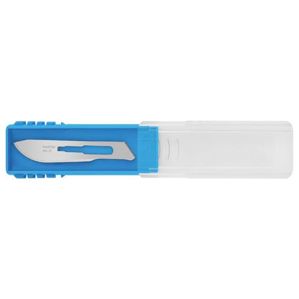 MARTOR SKALPELLKLINGE 21 Spezialschliff Skalpellblad 66 mm Stål 10 st