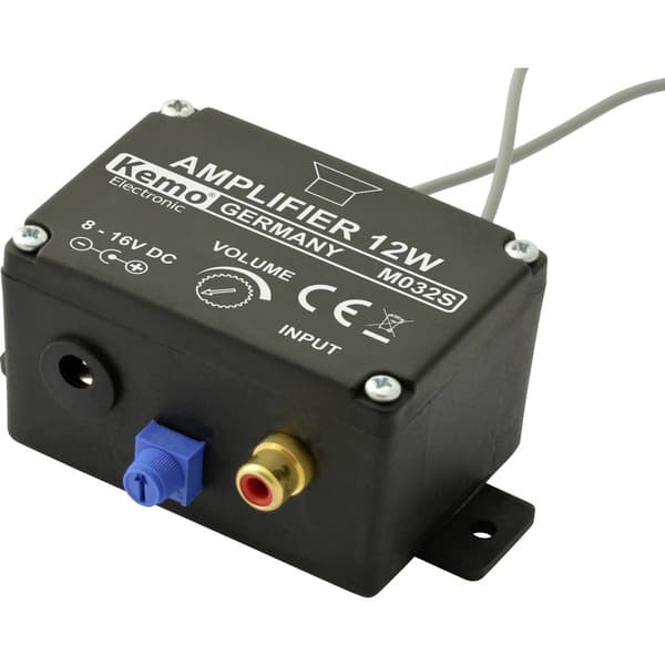 Kemo M032S Mono-forstærker Byggemodul 6 V/DC, 9 V/DC, 12 V/DC, 16 V/DC 12 W 4 Ω