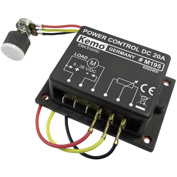Kemo M195 PWM effektregulator Byggemodul 9 V/DC, 12 V/DC, 24 V/DC, 28 V/DC