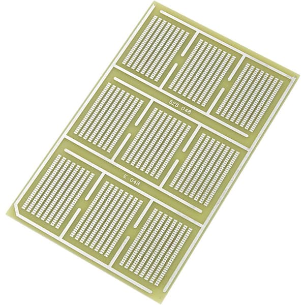 TRU COMPONENTS SU528048 SMD-eurokort Epoxi (L x B) 160 mm x 100 mm 35 µm Rastermått 1.27 mm Innehåll 1 st