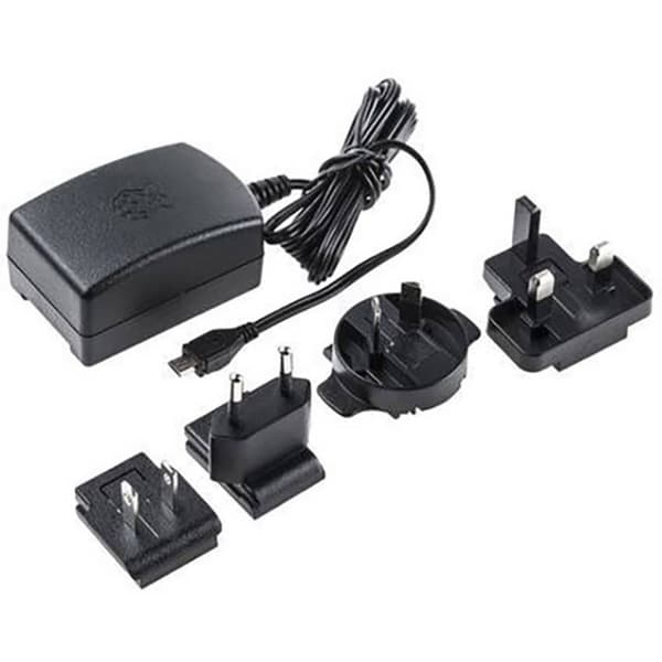 Raspberry Pi® T5989DV Nätadapter fast Passar till: Raspberry Pi Utgångsström max. 2500 mA 1 x USB 2.0 Micro-B hane