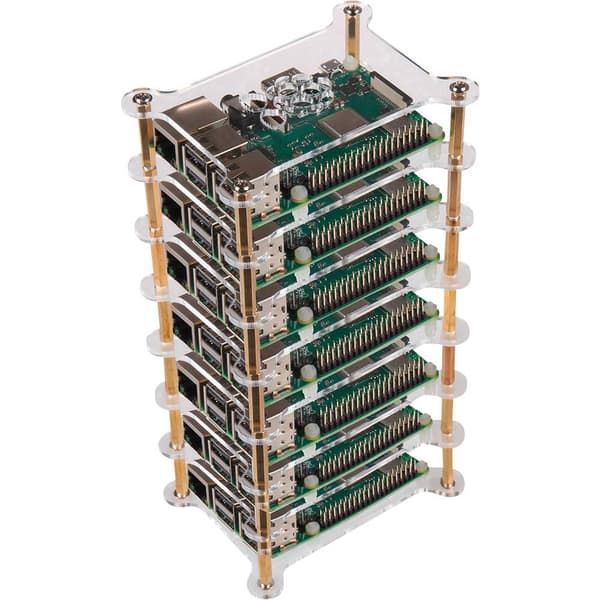 Joy-it RB-Case+19 SBC-hölje Passar till: Raspberry Pi Akrylglas klar
