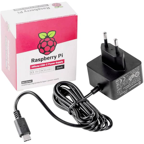 Raspberry Pi® Nätadapter fast Passar till: Raspberry Pi® Utgångsström max. 3000 mA 1 x USB-C® hane
