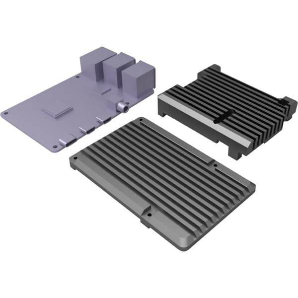 Joy-it ARMOR Case BLOCK SBC-hölje Passar till: Raspberry Pi® inkl. passiv kylare Svart
