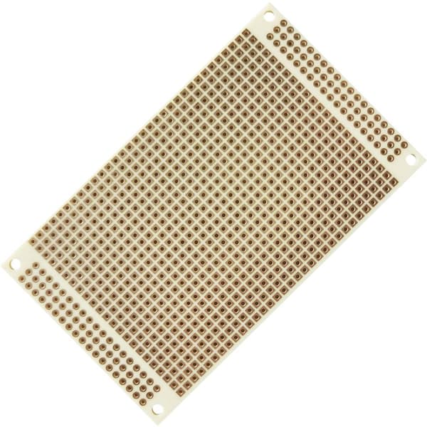 TRU COMPONENTS T1906SA039 Eurokort Laminerat papper (L x B) 100 mm x 60 mm 35 µm Rastermått 2.54 mm Innehåll 4 st