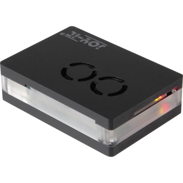 Joy-it RB-CaseP4+03 SBC-hölje Passar till: Raspberry Pi inkl. aktiv kylare, med magnetisk förslutning Transparent