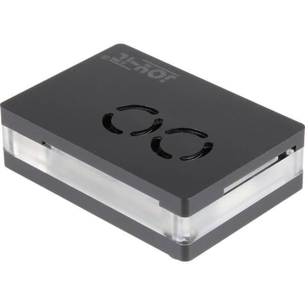 Joy-it RB-CaseP4+03 SBC-hölje Passar till: Raspberry Pi inkl. aktiv kylare, med magnetisk förslutning Transparent