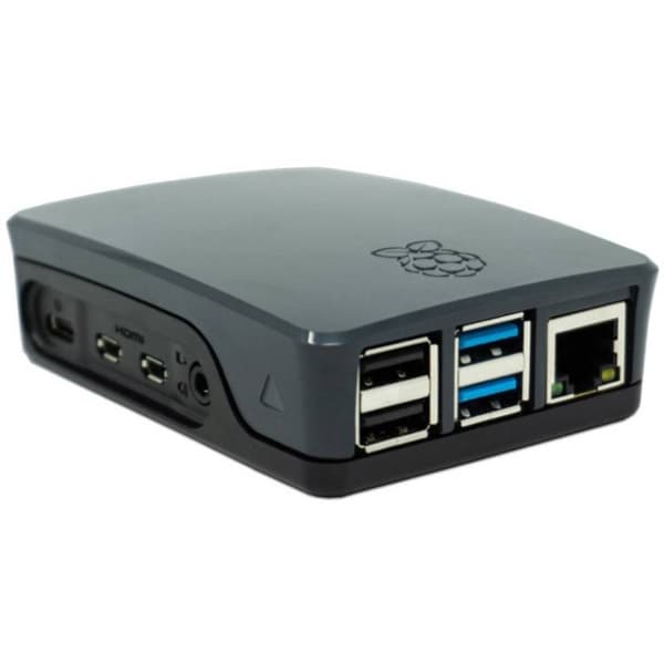 Raspberry Pi® SBC-hölje Lämplig för: Raspberry Pi® 4 B Svart
