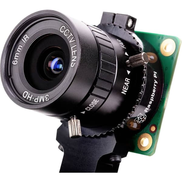 Raspberry Pi® SC0124 RPIZ CAM 6MM WW Vidvinkel kameraobketiv Passar till: Raspberry Pi®