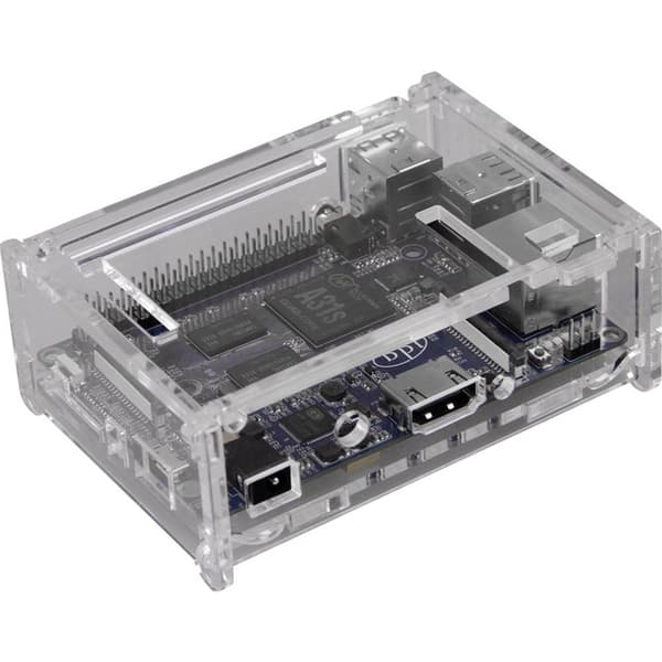 Joy-it BananaPIM2-Case1 SBC-hölje Passar till: Banana Pi Transparent