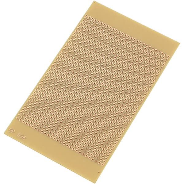 TRU COMPONENTS SU527696 Experimentkort Laminerat papper (L x B) 125 mm x 73 mm 35 µm Rastermått 2.54 mm Innehåll 1 st