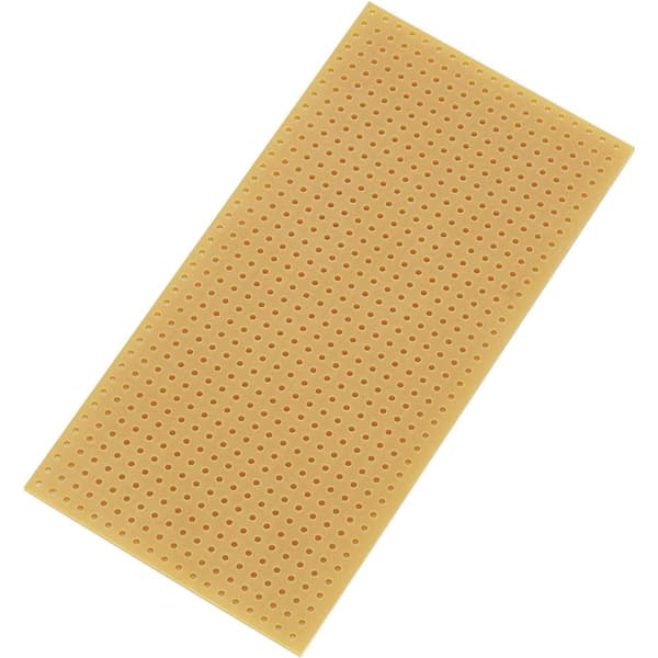 TRU COMPONENTS SU528404 Eurokort utan Cu-lager Laminerat papper (L x B) 100 mm x 50 mm Rastermått 2.54 mm Innehåll 1 st