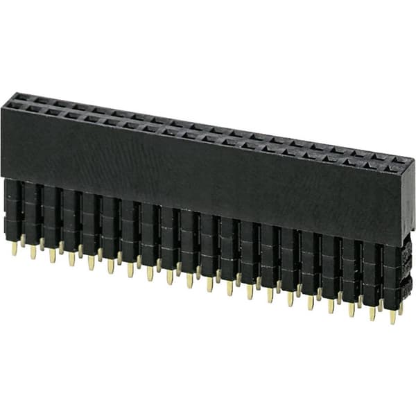 Phoenix Contact PSTD 0,65X0,65/40-2,54 Raspberry Pi® honkontakt Svart Lämplig för (enkorstdator) Raspberry Pi® 1 st