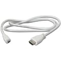 Miniatyrbild 2 av 2: Raspberry Pi® T7689AX HDMI-kabel Raspberry Pi® [1x HDMI hane - 1x HDMI hane D Mikro] 1.00 m Vit