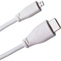 Miniatyrbild 1 av 2: Raspberry Pi® T7689AX HDMI-kabel Raspberry Pi® [1x HDMI hane - 1x HDMI hane D Mikro] 1.00 m Vit