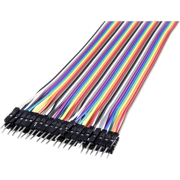 Renkforce JKMM406 Jumper-kabel Arduino, Banana Pi, Raspberry Pi® [40x Wire Bridge-kontakt - 40x Wire Bridge-kontakt] 60
