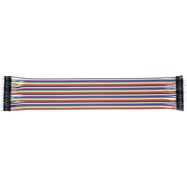 Renkforce JKMM406 Jumper-kabel Arduino, Banana Pi, Raspberry Pi® [40x Wire Bridge-kontakt - 40x Wire Bridge-kontakt] 60