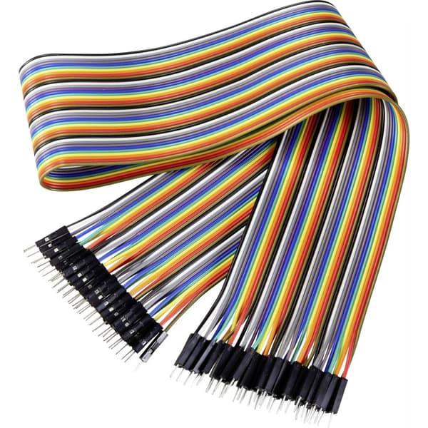 Renkforce JKMM406 Jumper-kabel Arduino, Banana Pi, Raspberry Pi® [40x Wire Bridge-kontakt - 40x Wire Bridge-kontakt] 60