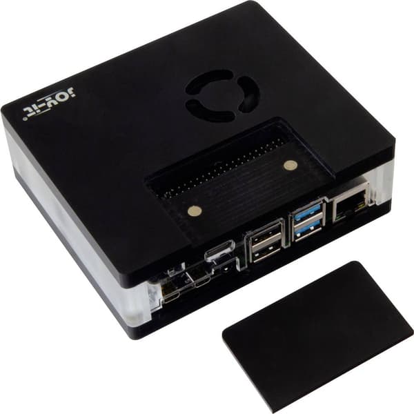 Joy-it RB-MULTIMEDIACASE01 SBC-hölje Passar till: Raspberry Pi avtagbart GPIO-skydd, inkl. aktiv kylare, med magnetisk