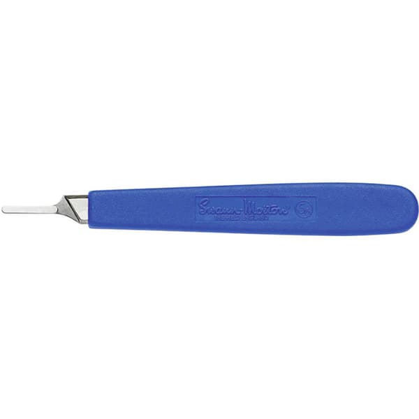 Skalpellhandtag 130 mm Nickel, Plast Blå 1 st