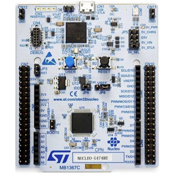 STMicroelectronics NUCLEO-G474RE Framkallningsboard 1 st