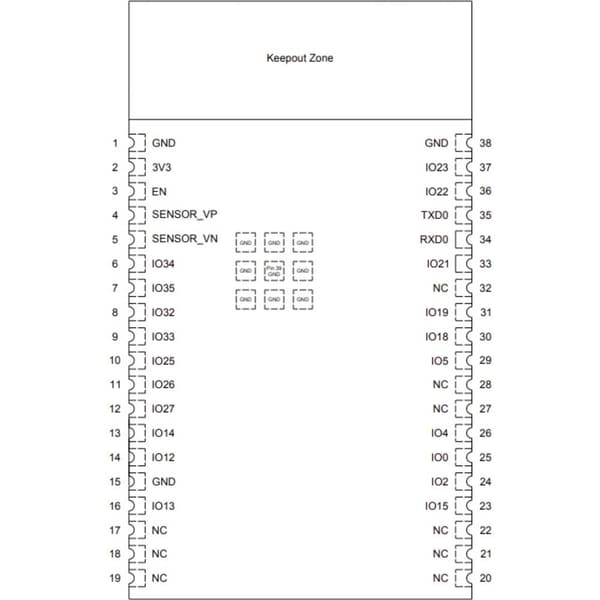 Espressif ESP32-WROVER-E (M213EH3264PH3Q0) Radiomodul 1 st