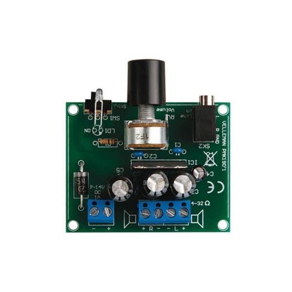 Whadda WSAH190 2x5W-förstärkare för MP3-spelare