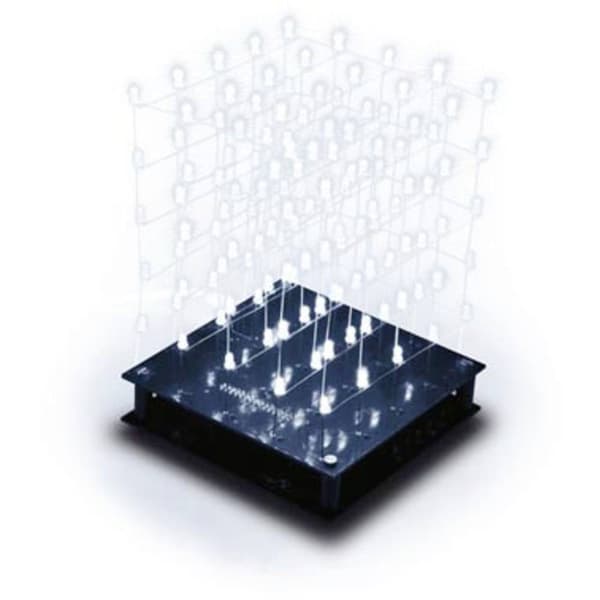Whadda WSL8018W LED-byggsats 3D-LED-kub 5 x 5 x 5 (vita LED)
