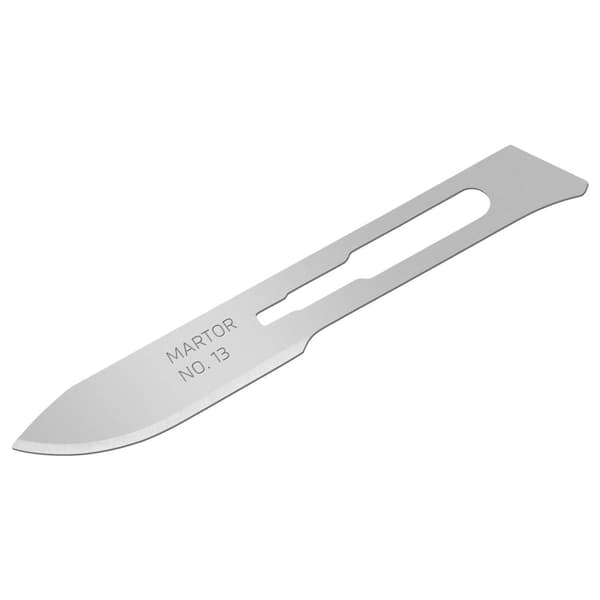 MARTOR SKALPELLKLINGE 13 Spezialschliff Ersättningsblad 66 mm Stål 10 st