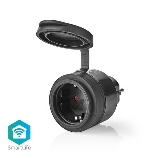 Nedis WIFIPO110FBK Smartlife Smart Plug Wifi IP44 3680W Svart