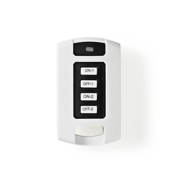 Nedis RFRC220WT RF Smart fjernbetjening 2 kanaler Sort, Hvid
