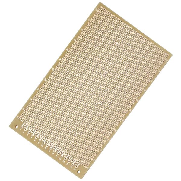 Quadrios 1906SA043 Kretskort Laminerat papper (L x B) 160 mm x 100 mm 35 µm Rastermått 2.54 mm Innehåll 1 st