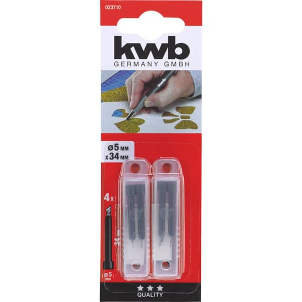 kwb Mattkniv 34 mm 4 st