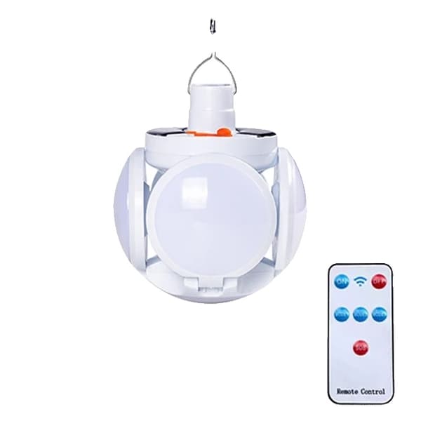 Kannettava aurinko-LED-valo, USB-ladattava, vedenpitävä