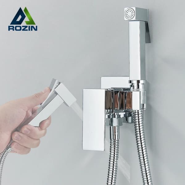 Badrum Bidet Kran, Högtryck, Krom