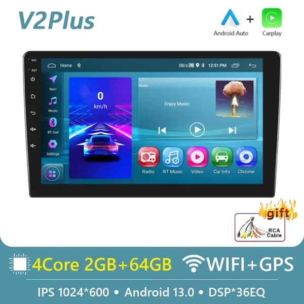Bil Stereo Radio, Android Auto, Bil Multimedieafspiller