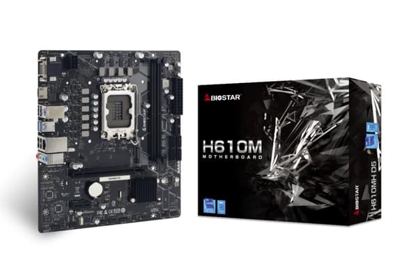 Mainboard|BIOSTAR|Intel H610|LGA1700|Micro-ATX|Memory DDR5|Memory slots 2|1xPCI-Express 3.0 1x|1xPCI-Express 4.0 16x|1xM.2|1x15pin D-sub|1xHDMI|4xUSB