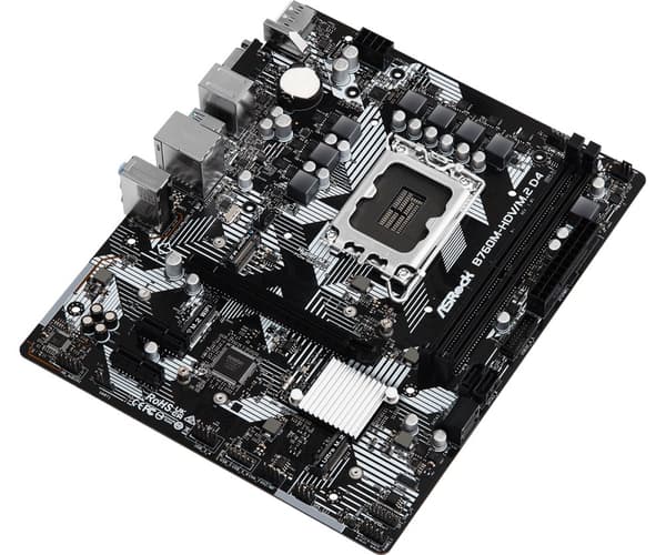 ASROCK MB Desktop B760M-HDV/M.2 D4 (S1700, 2x DDR4, 1x PCIe 4.0 x16, 2x PCIe 3.0 x1, 1x Hyper M.2 PCIe Gen4x4, 1x M.2 Ultra Gen3x4, 4x SATA3, 1x USB-C