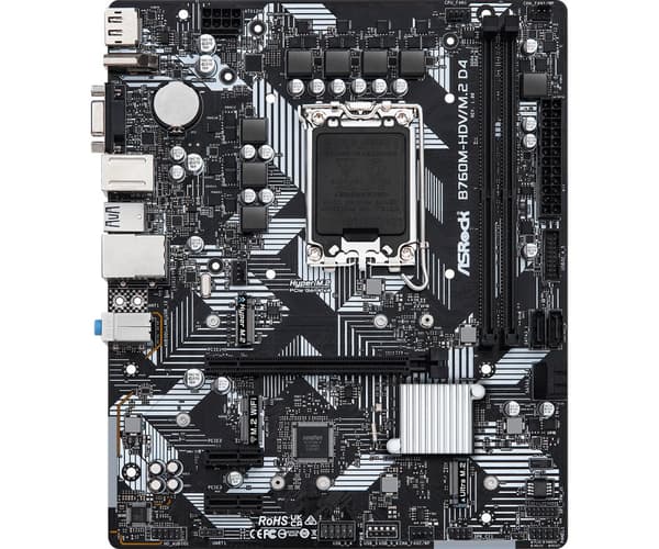 ASROCK MB Desktop B760M-HDV/M.2 D4 (S1700, 2x DDR4, 1x PCIe 4.0 x16, 2x PCIe 3.0 x1, 1x Hyper M.2 PCIe Gen4x4, 1x M.2 Ultra Gen3x4, 4x SATA3, 1x USB-C